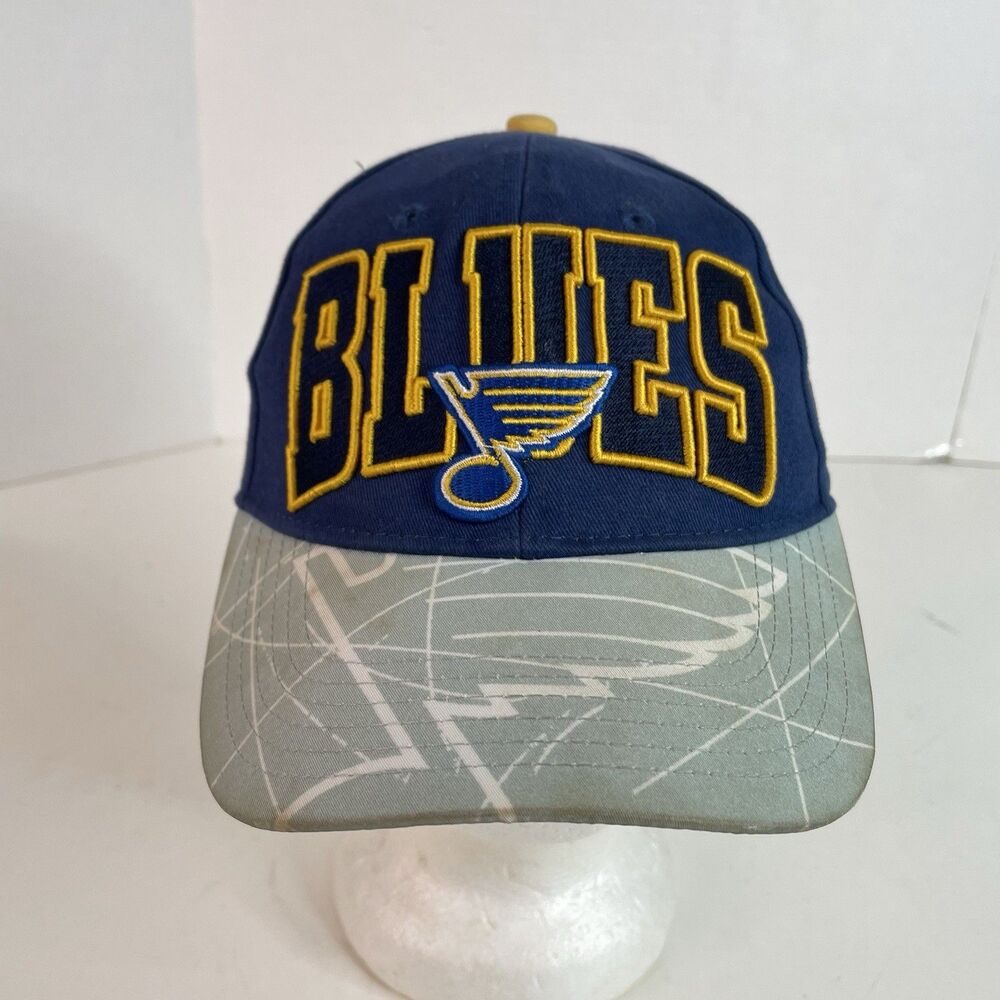 St Louis Blues SnapBack Hat, Logo, Blue, Old Time Hockey, Cap, NHL
